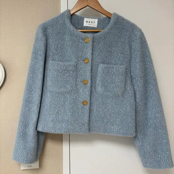 [BUNJANG] Blue Tweed Jacket New / 블루 트위드자켓 새상품