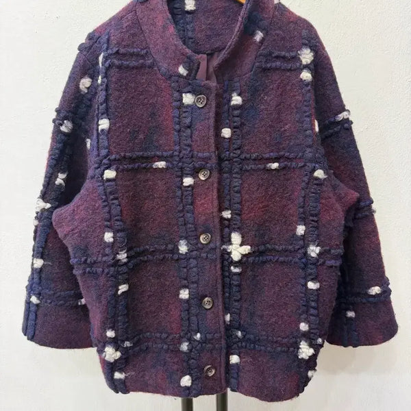 [BUNJANG] Pleatsme Textured Wool Coat Jacket F / 정품) 플리츠미 여성 텍스처드 울 코트 자켓 F