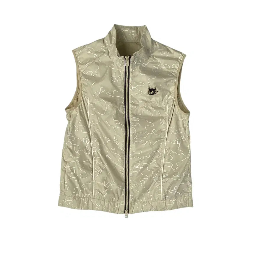 [BUNJANG] Interstory Pattern Zip-Up Vest (Size 95) / 480. 인터스토리 패턴 집업 조끼 (95)