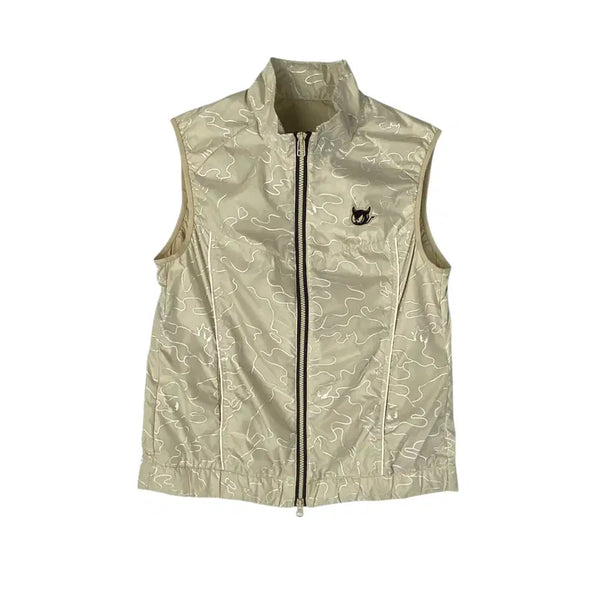 [BUNJANG] Interstory Pattern Zip-Up Vest (Size 95) / 480. 인터스토리 패턴 집업 조끼 (95)