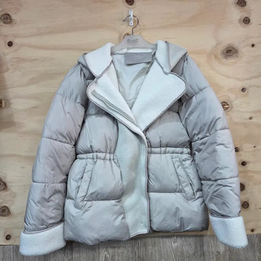 [BUNJANG] Women's Padded Jacket - Beige, Free Size / 1108) 여성 패딩