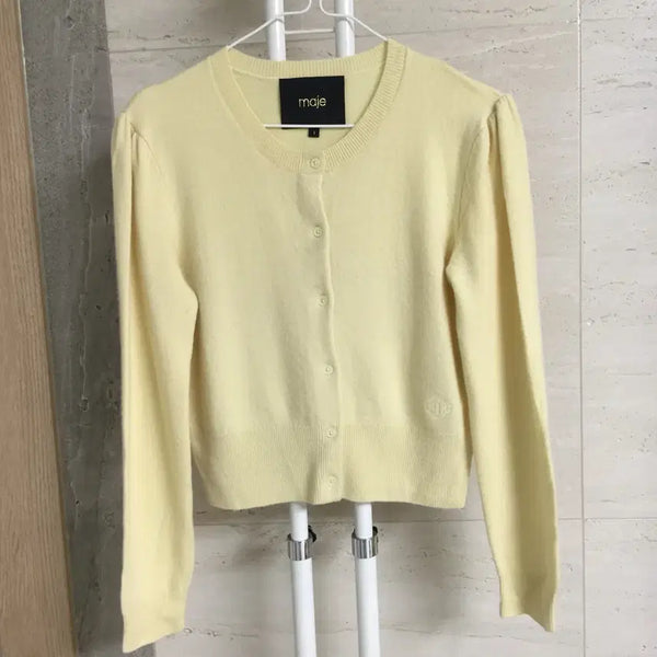 [BUNJANG] Maje Puff Cashmere Cardigan / maje 마쥬 퍼프 캐시미어 가디건 55