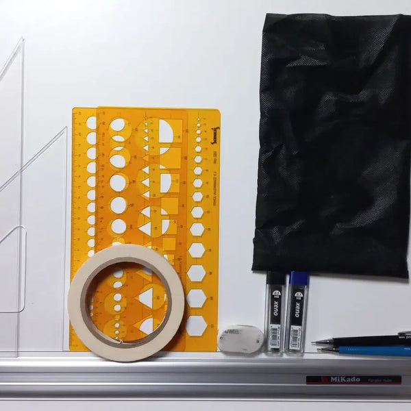 [BUNJANG] Mikado Drafting Table + Drafting Supplies Bundle / 조경기능사 실기 미카도 제도판+제도용품 일괄 판매 (90000원)