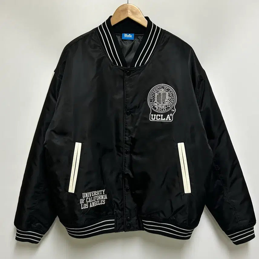 [BUNJANG] UCLA Varsity Bomber Jacket / [남자-100]UCLA 소매배색 엠블럼 바시티 점퍼