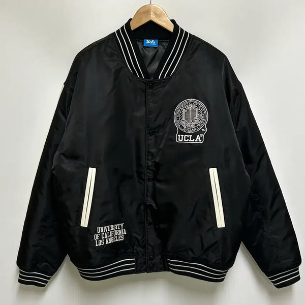 [BUNJANG] UCLA Varsity Bomber Jacket / [남자-100]UCLA 소매배색 엠블럼 바시티 점퍼