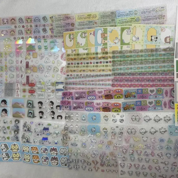 [BUNJANG] Kiss Cut Sticker Pack Set (30 Patterns) / 키스컷 띵 키스컷 소분 다꾸 키스컷 팩 세트 (4) (15*2 총 30패턴)
