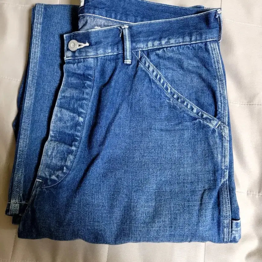 [BUNJANG] Pigmentdyed Denim Painter Pants Size 4 / 피그벨 데님 페인터 4사이즈