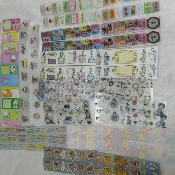 [BUNJANG] Kiss Cut Sticker Bundle Set (19 Patterns) / 키스컷띵 키스컷소분 다꾸 키스컷 팩 세트 (7) (총19패턴)