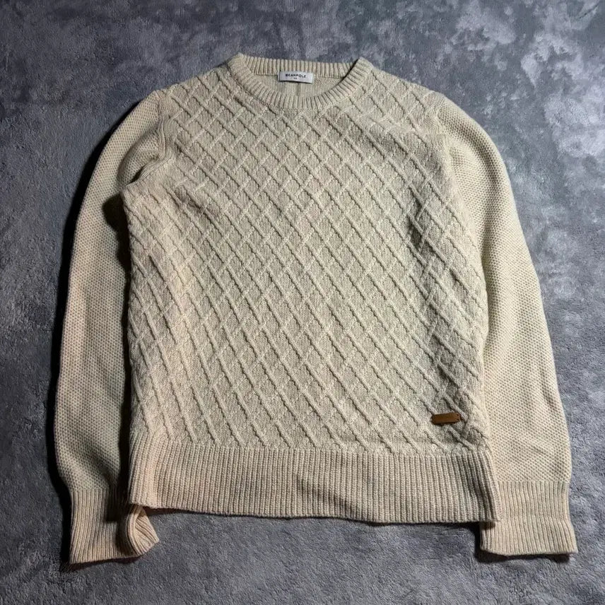 [BUNJANG] Beanpole Cable Knit Sweater / 빈폴 꽈배기 니트