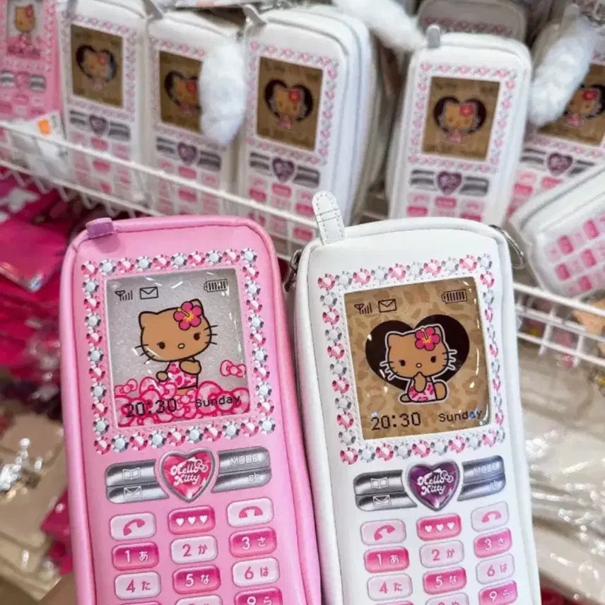 [BUNJANG] Hello Kitty Phone Shaped Pouch Pink / 새상품 키티 폰 모양 파우치 핑크