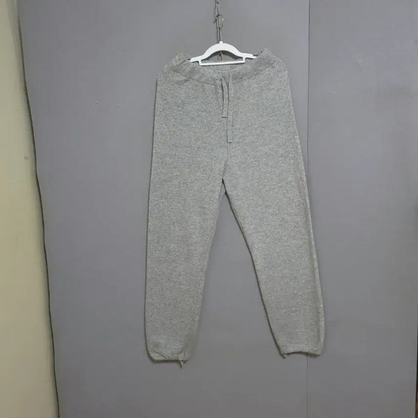 [BUNJANG] Grey Wool Knit Pants FF / 그레이 울소재 니트 바지 FF   n1070