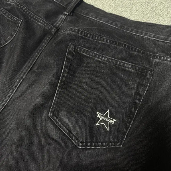 [BUNJANG] Supreme Star Pattern Regular Jeans Black 38 / 슈프림 별바지 레귤러 진 38 판매합니다.