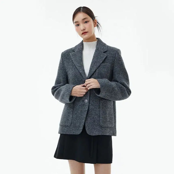 [BUNJANG] LAP Single Two-Button Herringbone Wool Jacket / 새상품 랩 lap 싱글 투버튼 헤링본 울자켓