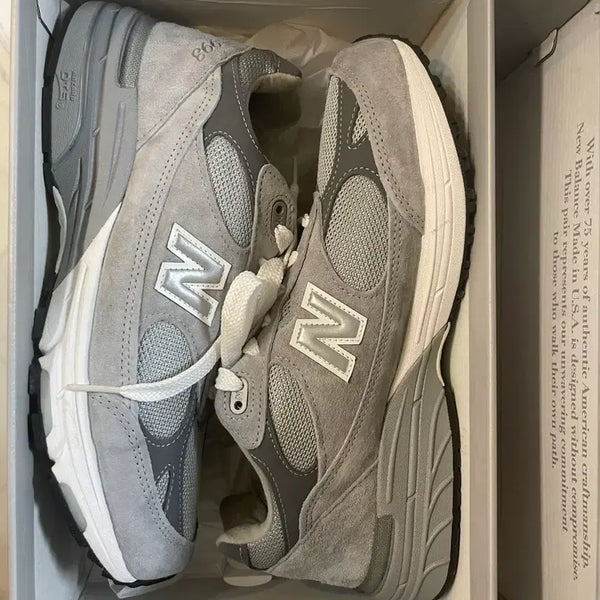 [BUNJANG] New Balance 993 USA Grey 2E / [270] 뉴발란스 993 USA 그레이 2E