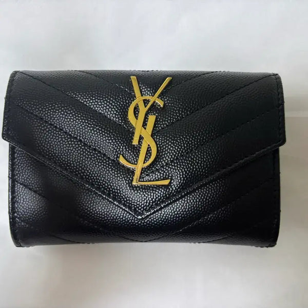 [BUNJANG] Saint Laurent Cassandra Matelassé Bifold Wallet / 생로랑 카산드라 마틀라세 반지갑 카드지갑