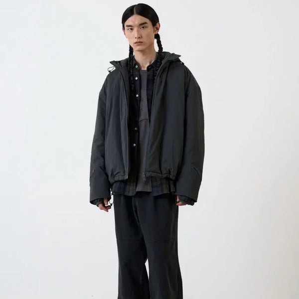 [BUNJANG] Arban Light Shell Padded Jacket Charcoal / 아르반 라이트 쉘 패디드 자켓_차콜