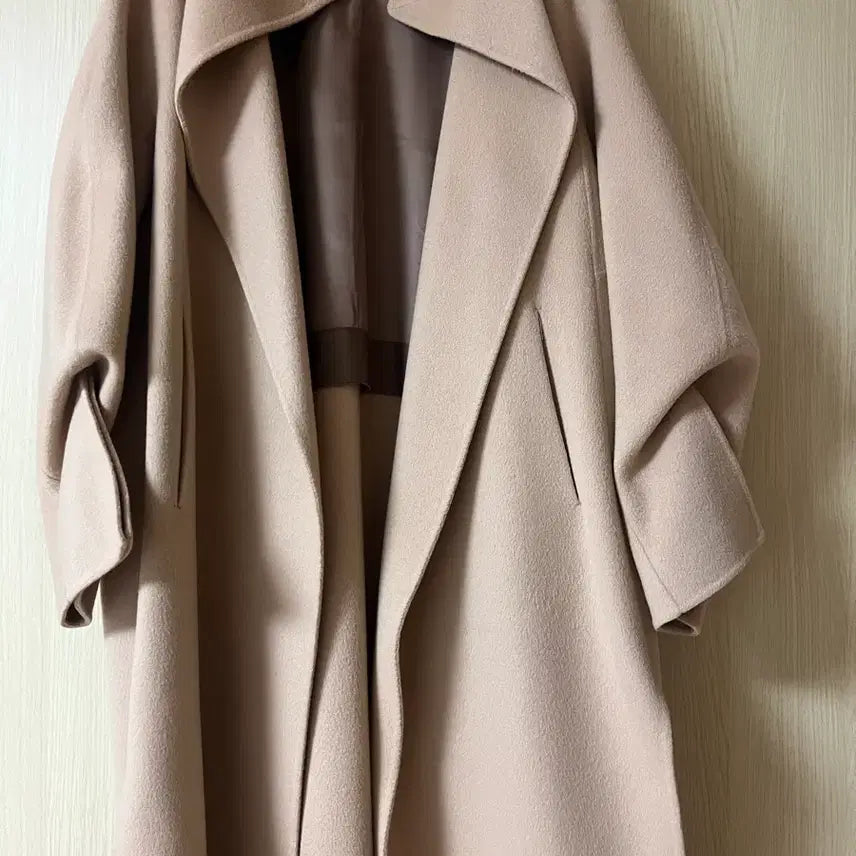 [BUNJANG] TIME Cashmere Blend Coat Beige / TIME 타임 코트