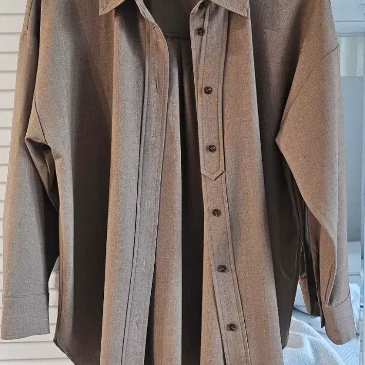 [BUNJANG] BUILD Beige Shirt / 빌드 셔츠77