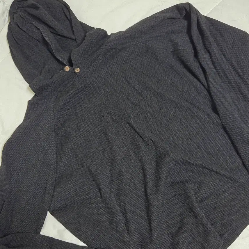 [BUNJANG] Waffle Knit Hoodie / 와플 후드티