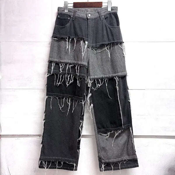 [BUNJANG] JUNGLE STORM Patchwork Denim Pants JPN / JUNGLE STORM 정글스톰 패치워크 데님 팬츠 JPN