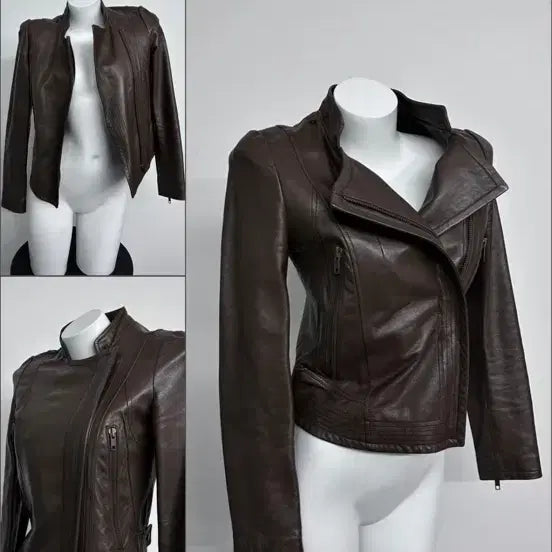 [BUNJANG] System Lambskin Leather Jacket / 시스템 램스킨 레더자켓