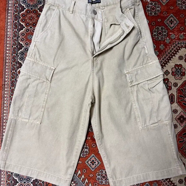 [BUNJANG] ZARA Beige Cargo Bermuda Shorts / ZARA 자라 베이지 카고 버뮤다팬츠