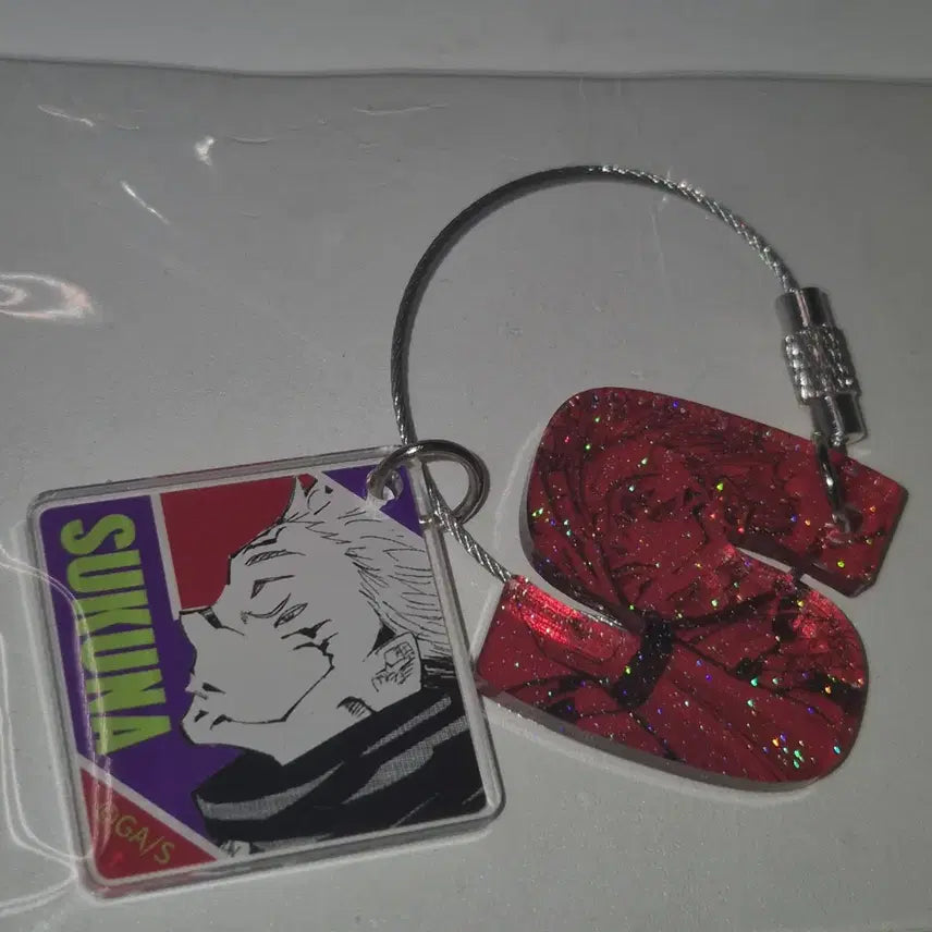 [BUNJANG] Jujutsu Kaisen Ryomen Sukuna Initial Keyring / 주술회전 료멘 스쿠나 이니셜 키링