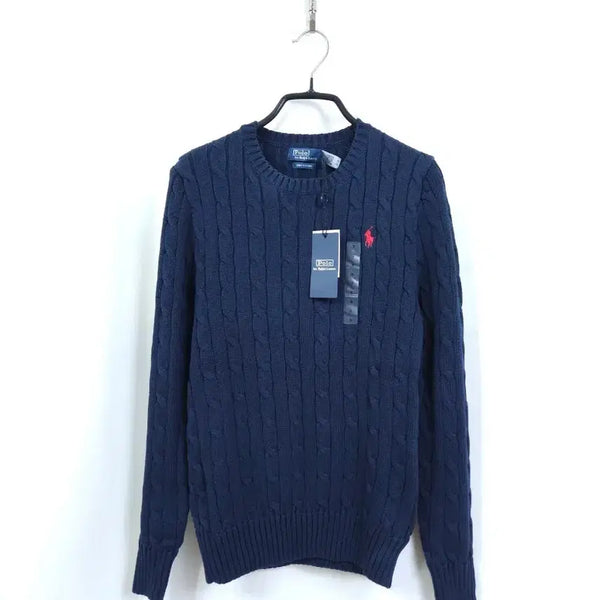 [BUNJANG] Polo Ralph Lauren Cable Knit Navy / 폴로 랄프로렌 케이블 니트 네이비