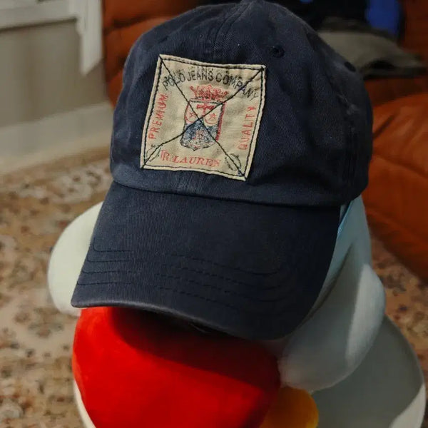 [BUNJANG] Polo Patch Ball Cap Navy / 폴로 패치 볼캡 네이비