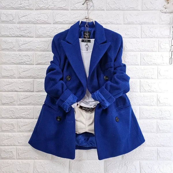 [BUNJANG] Cobalt Blue Double-Button Jacket / 코발트블루 더블버튼자켓