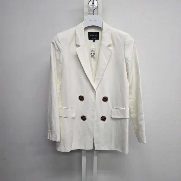 [BUNJANG] Massimo Dutti Double Button Jacket Ivory / 마시모두띠 더블 버튼 자켓 아이보리