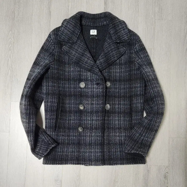 [BUNJANG] CP Company Check Wool Double Coat Jacket / <<희귀템>> CP컴퍼니 체크 울 더블 코트 자켓50