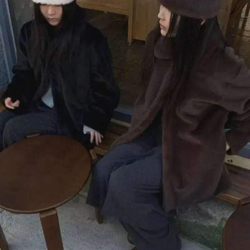 [BUNJANG] NOD Fur Coat Brown / nod 엔오디 퍼코트 브라운