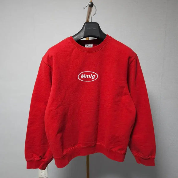 [BUNJANG] MMLG Sweatshirt Red Size S / S ) MMLG 엠엠엘지 맨투맨 레드