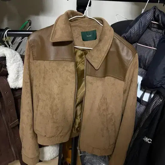 [BUNJANG] Brown Suede Jacket / 브라운 스웨이드 자켓