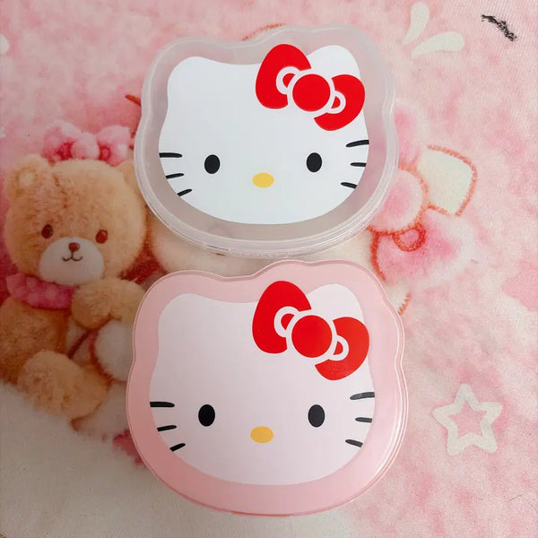 [BUNJANG] Sanrio Hello Kitty Face Storage Box (Pink/White) / 헬로키티 얼굴 수납함 핑크 화이트 2종 미사용 새상품 산리오 키티굿즈