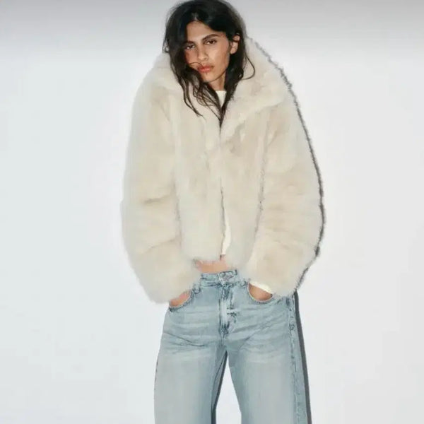 [BUNJANG] Zara Faux Fur Jacket / 자라 퍼자켓