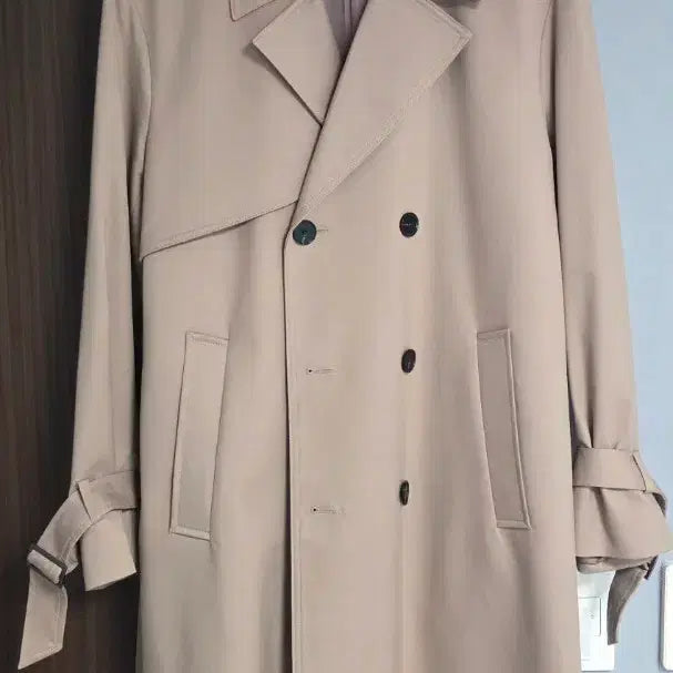 [BUNJANG] DRAWFIT Beige Double-Button Trench Coat XL / 드로우핏(DRAWFIT) 베이지 트렌치코트 XL