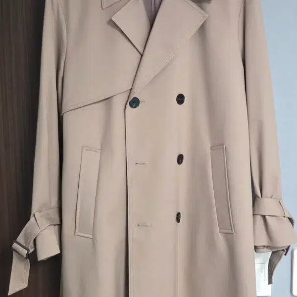[BUNJANG] DRAWFIT Beige Double-Button Trench Coat XL / 드로우핏(DRAWFIT) 베이지 트렌치코트 XL