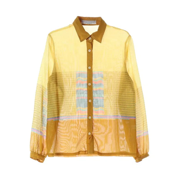 [BUNJANG] Triacetate Poly Blouse (Women's M) / [JPN] 트리아세테이트 폴리 블라우스 (여성 M)