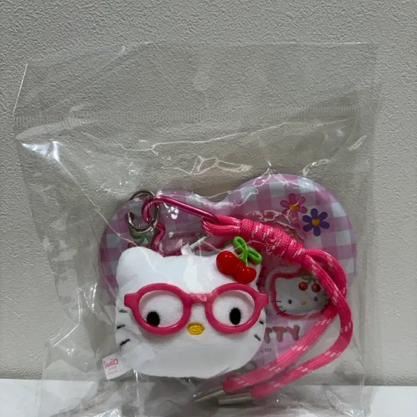 [BUNJANG] Sanrio Hello Kitty Glasses Doll Keyring / 산리오 문방구 헬로키티 안경 인형 키링