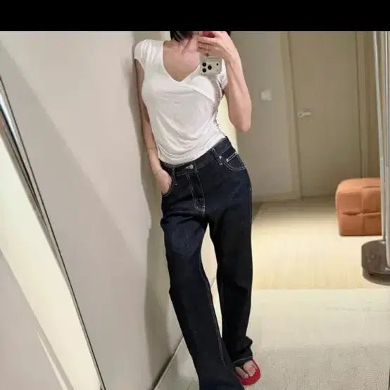 [BUNJANG] Obju Raw Denim Small Trousers / 오브쥬 생지 데님 스몰