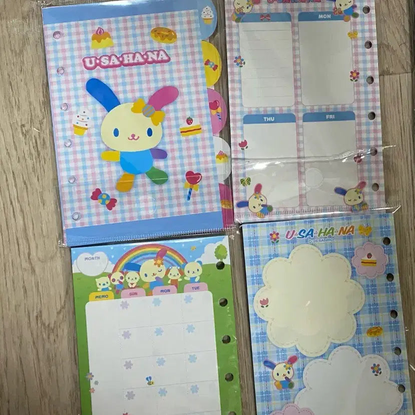 [BUNJANG] Sanrio Stationery Diary Inserts (Usahana) / 산리오문방구 다이어리 속지(우사하나)