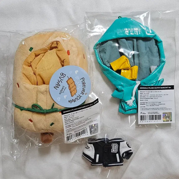[BUNJANG] Day6 Denimals Eomuk-ot Raincoat Varsity Bundle Set / 데이식스 데니멀즈 어묵옷 우비 바시티 일괄