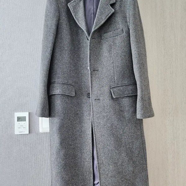 [BUNJANG] MNGU Chesterfield Coat Grey M / MNGU 체스터필드 코트 그레이 M
