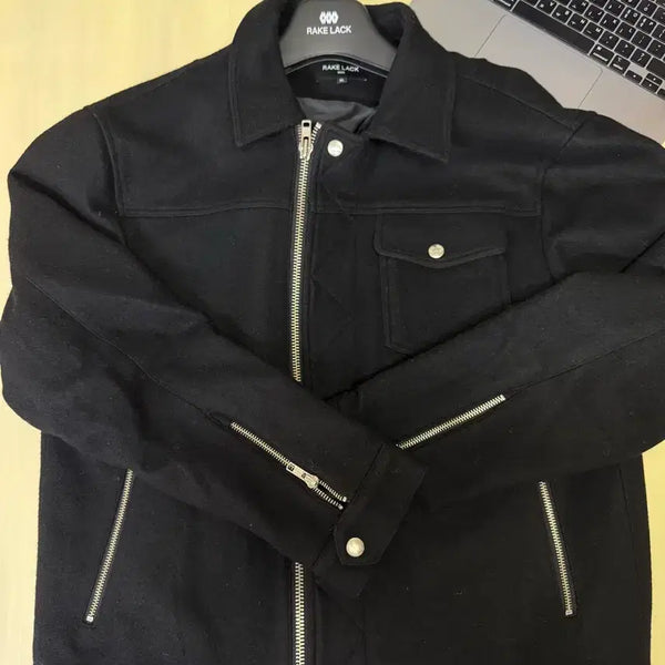 [BUNJANG] Rake Lack Black Jacket / Rake lack 레이크 랙 자켓