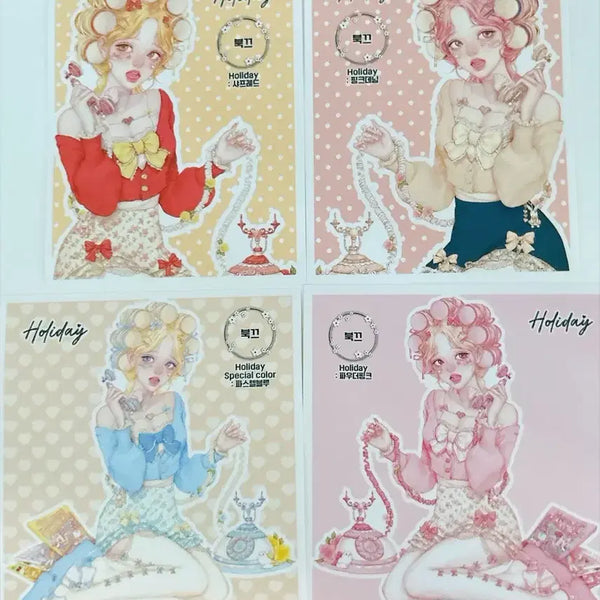 [BUNJANG] Bukkkeureomjaengi 4 Types Sticker Set / 북끄럼쟁이 4종 인스