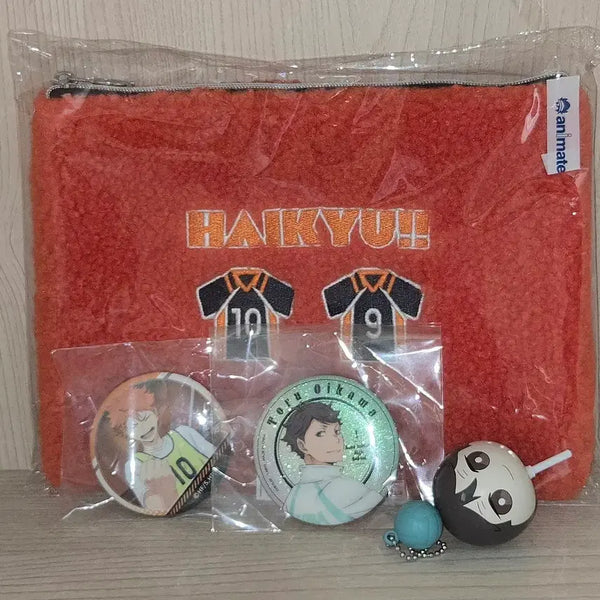 [BUNJANG] Haikyuu!! Pouch Set (Includes Hinata & Oikawa Goods) / 하이큐 파우치 세트 (히나타, 오이카와 굿즈 포함)