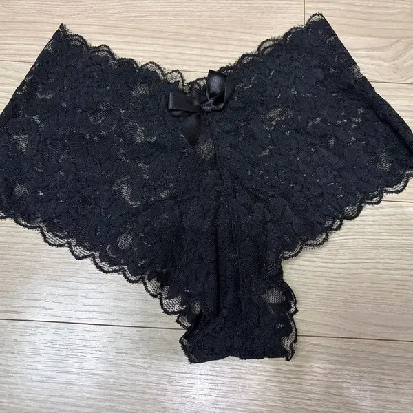 [BUNJANG] Black Lace Panties / 블랙 레이스 팬티