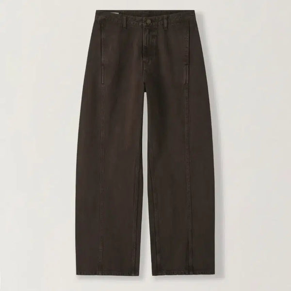 [BUNJANG] Facade Pattern Curved Denim Pants Vintage Brown S / 파사드패턴 커브드 데님 vintage brown (새상품)